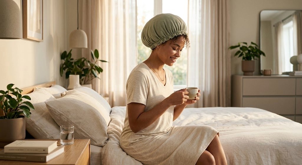 Hair bonnet for sleeping